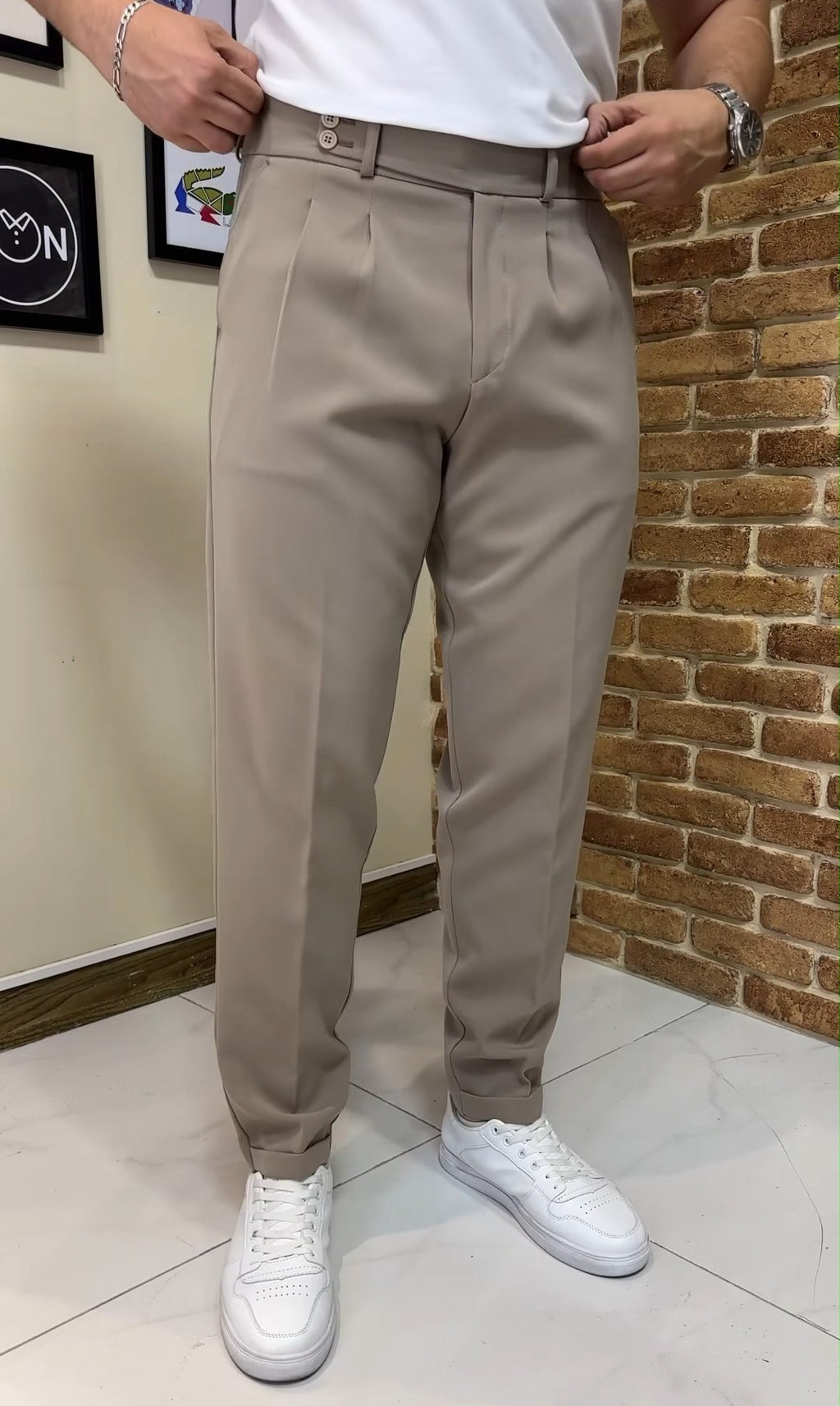 Men's Pleated Front Dress Trousers
