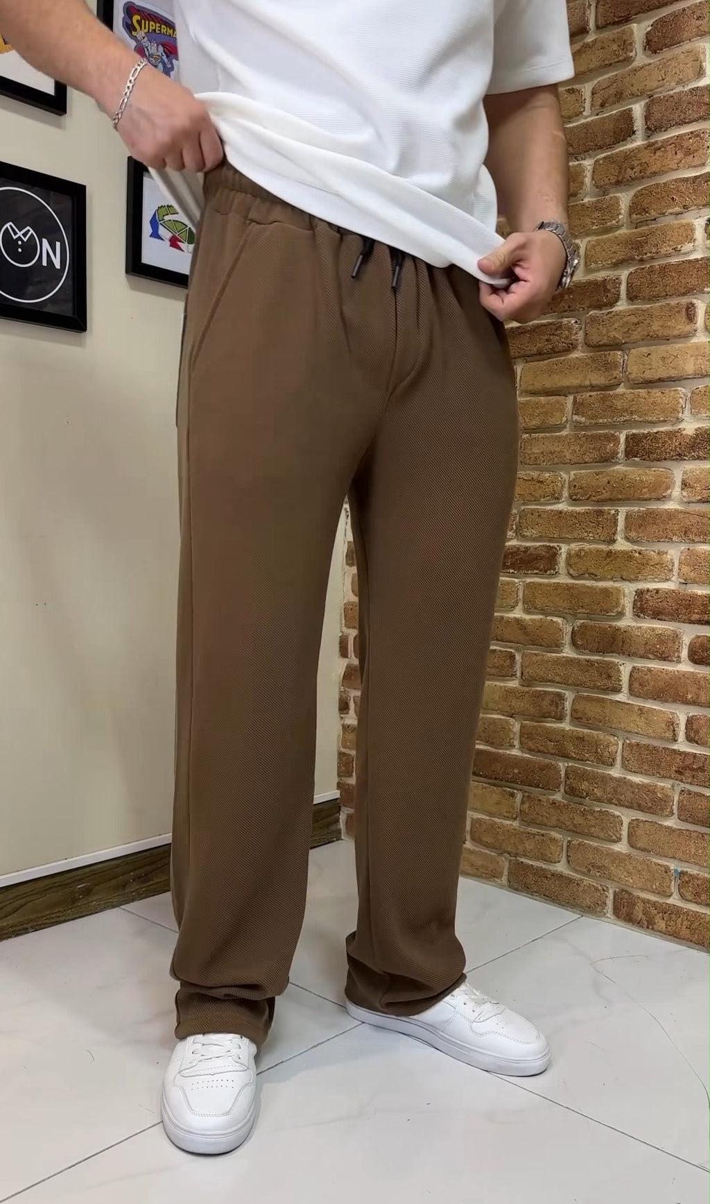 Title: Men's Classic Straight Fit Dress Trousers