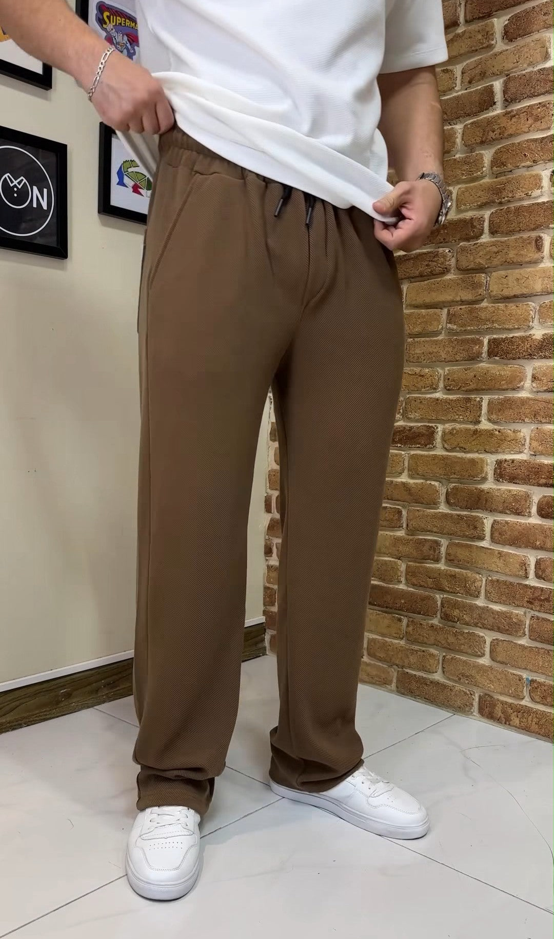 Title: Men's Classic Straight Fit Dress Trousers